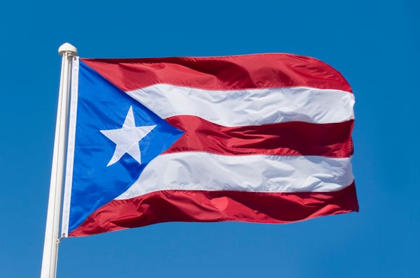 Flag of Puerto Rico 