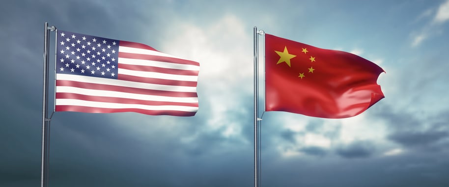 China US Flags