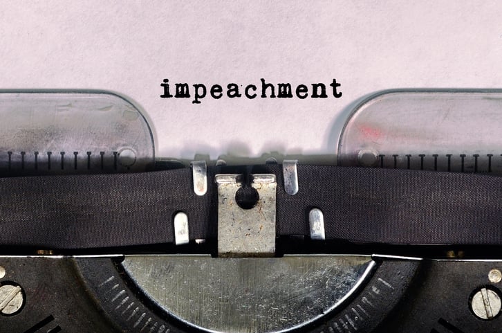 Impeachment on typewriter